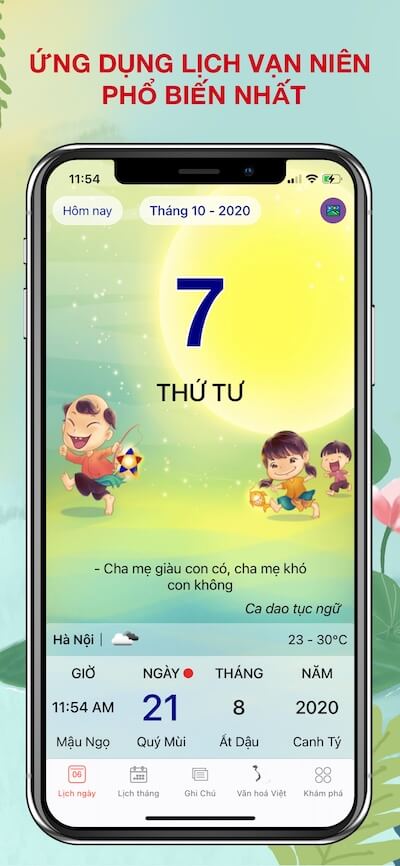 Screenshot Lịch Việt